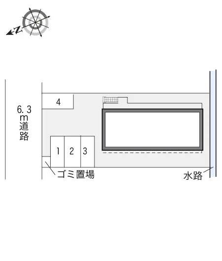 ★手数料０円★岐阜市西川手６丁目　月極駐車場（LP）